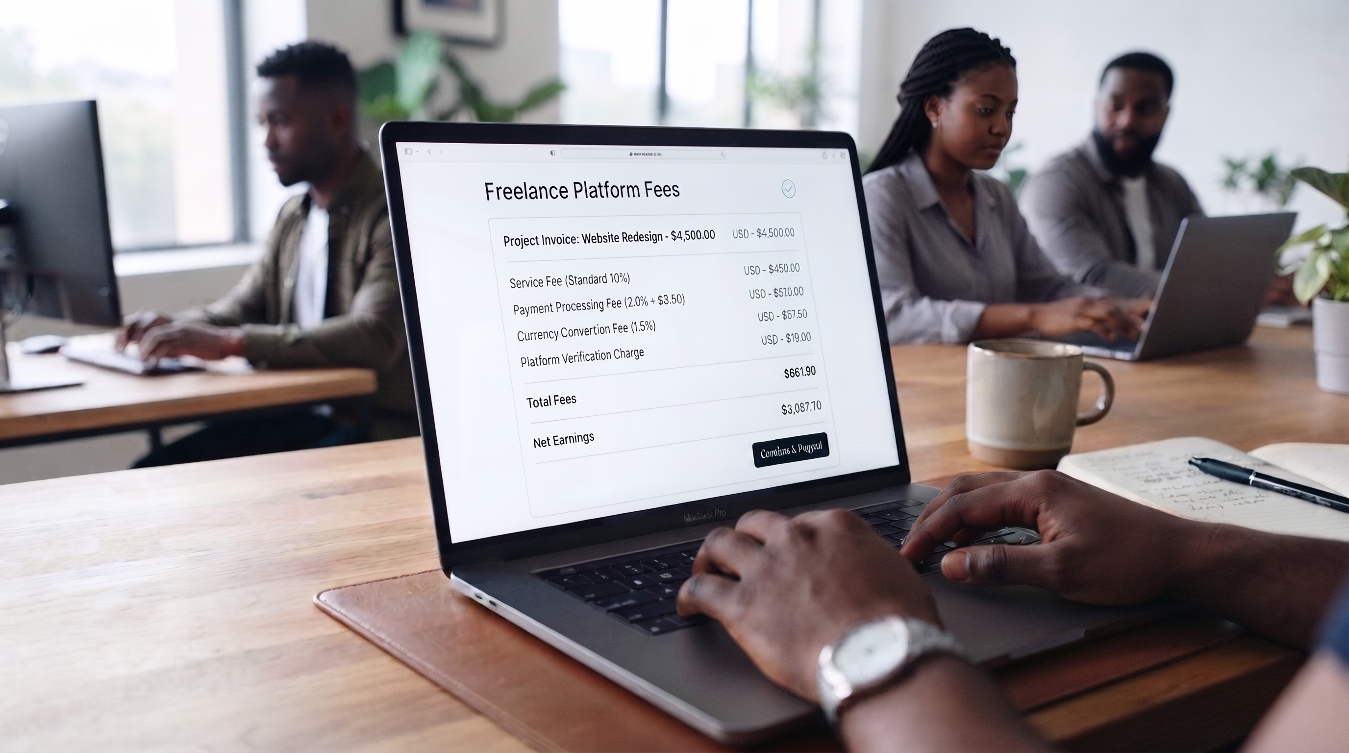 freelance platform fees